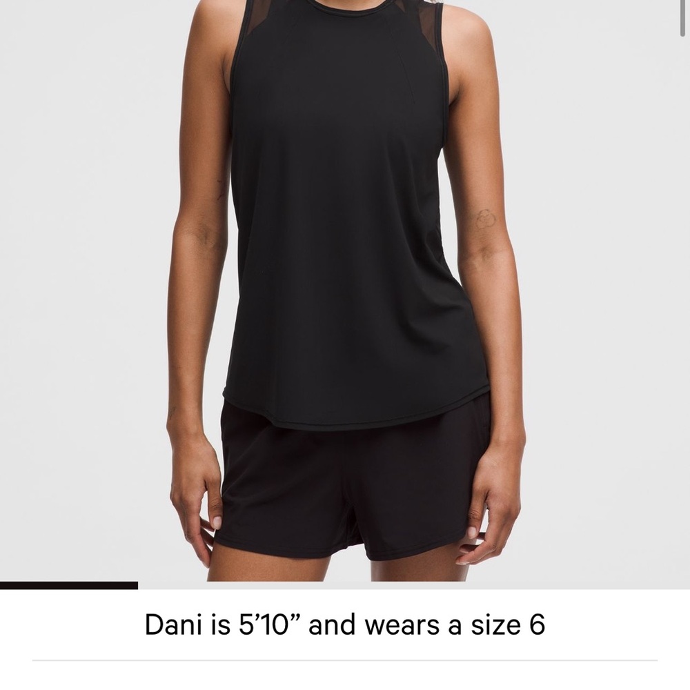 Lululemon Athletica sculpt Black Tank Top